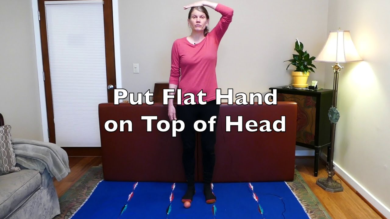 Foot Agility Lesson 2 Standing with Ball, Reduce Tension in Feet YouTube
