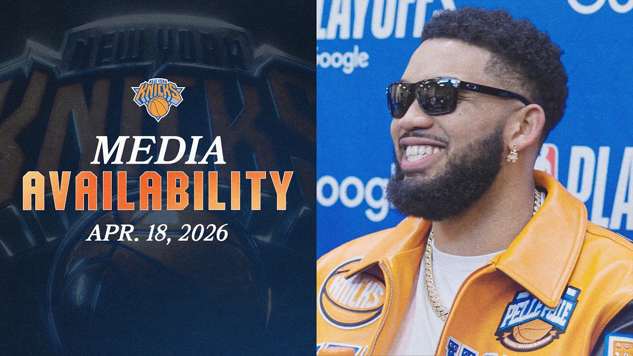 Knicks Jalen Brunson, Karl-Anthony Towns and Coach Brown Playoffs Post Game Media | April 18, 2026