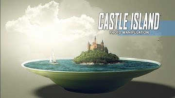 Making Castle Island On The Plate Manipulation Scene Effect In Photoshop