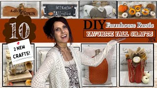 DIY Farmhouse Rustic Fall Crafts | DIY Mega Fall Crafts | Favorite Fall DIYs 2024