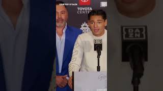 AWKWARD Ryan Garcia Calls Out Oscar De La Hoya and Bernard Hopkins During Press Conference #shorts