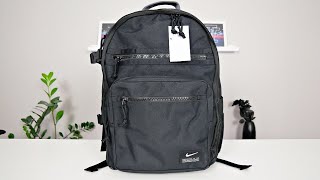 Unboxing/Reviewing The Nike Utility Power Black/Black/Enigma Stone Backpack (On Body)