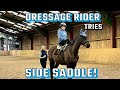 Have a side saddle lesson with me its a good job star is such a good boy 