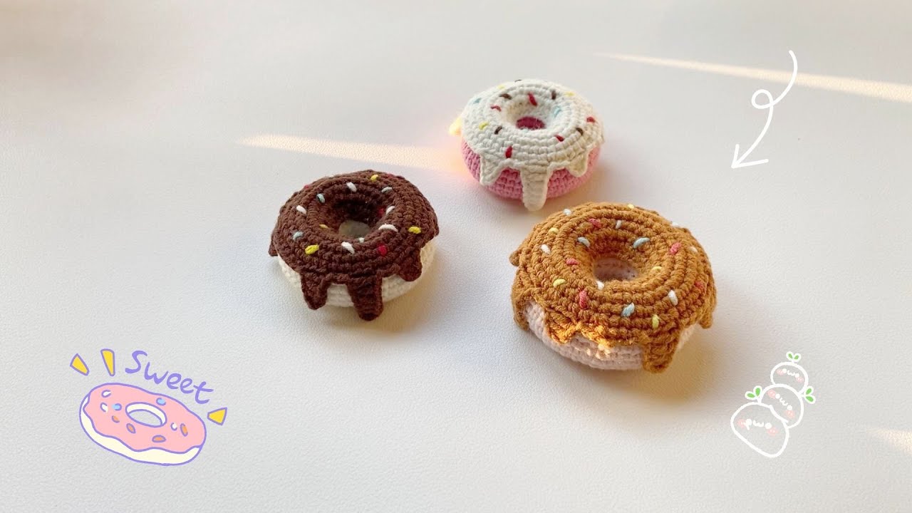 Doughnut🍩Crochet｜Keychain Crochet｜Easy Crochet Tutorial