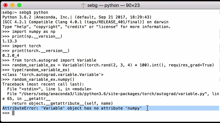 PyTorch Variable To NumPy: Convert PyTorch autograd Variable To NumPy Multidimensional Array