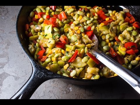 Videó: Succotash Pasta