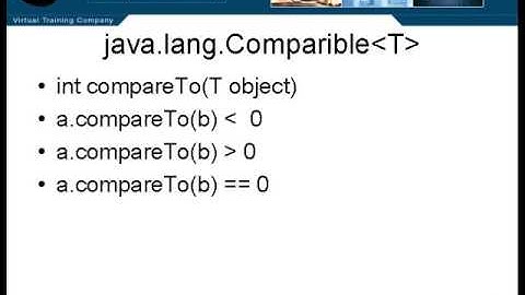 java lang Comparable