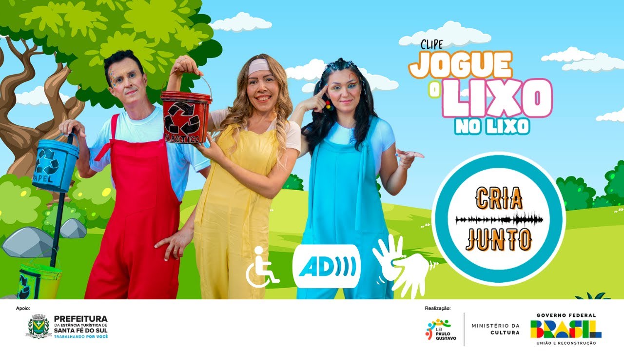 Jogue o Lixo no Lixo| Criajunto| ( com audiodescrição) - YouTube
