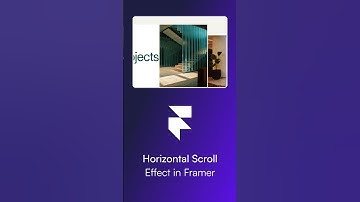 @FramerHorizontal Scroll Effect in 60 Seconds