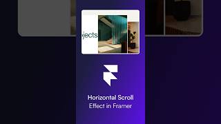@FramerHorizontal Scroll Effect in 60 Seconds