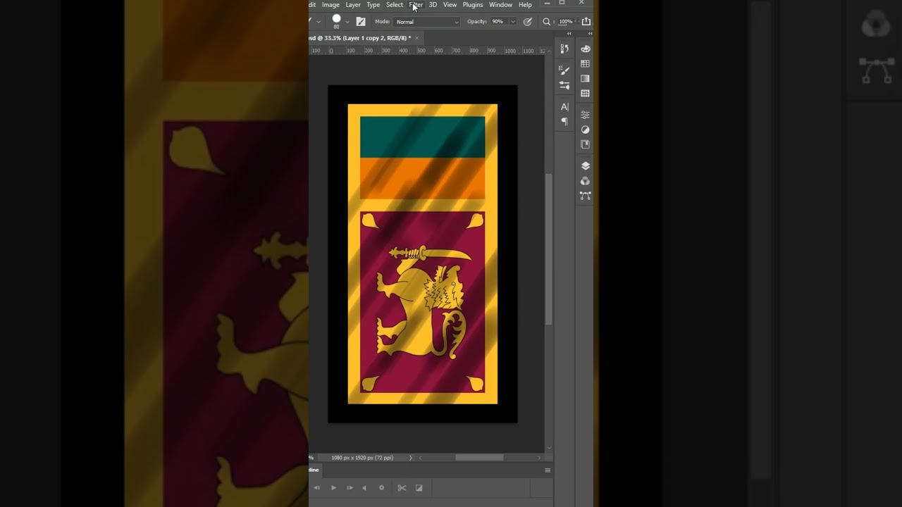 How to Convert Image into Flag | mockup in Photoshop | waving flag #shortvideo #photoshop #tutorial