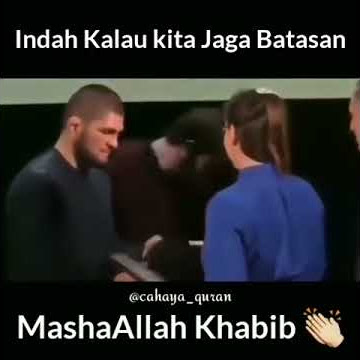 Akhlak khabib yang luar biasa