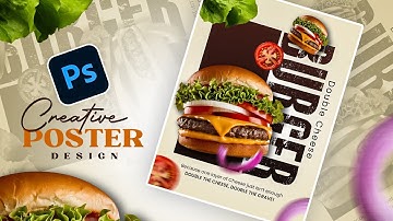 Photoshop Tutorial | Graphic Design | Burger Poster Design