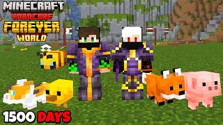 We Survived 1500 Days In Forever World In Minecraft Hardcore !