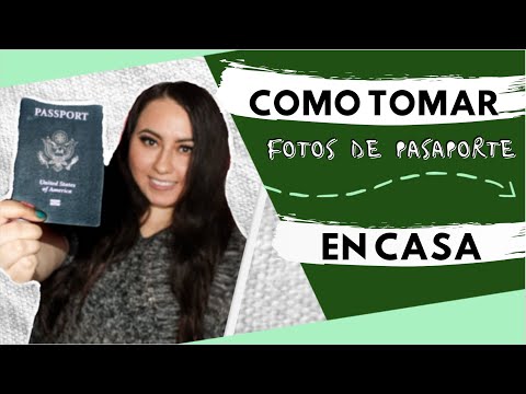 Como Tomar Fotos de Pasaporte EN CASA!