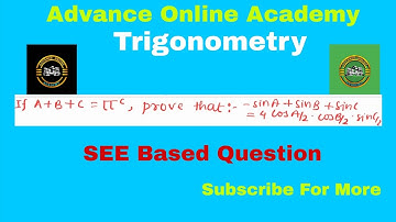 If A + B + C = π , Prove That : -sin A + sinB +sinc =4 cosA/2 cosB/2 sinC/2