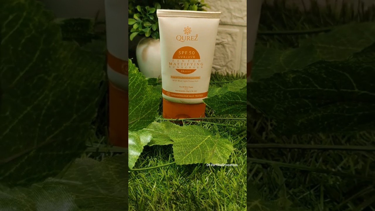 Best Mattifying Tinted Sunscreen| Qurez Sunscreen| For Oily Skin| SPF 50 PA++++| 5 Unique UV Filters