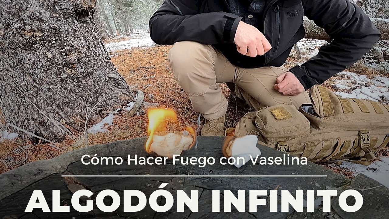 ALGODÓN con VASELINA para HACER FUEGO Duradero 🔥 | Técnicas de Supervivencia en la Montaña