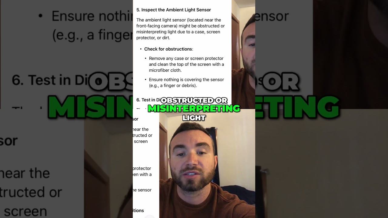 iPhone Brightness Won't Adjust  TRY THIS Secret Sensor Trick!