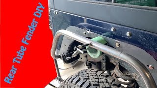 Jeep TJ Rear Tube Fender Build DIY - YouTube