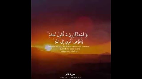 من سورة غافر