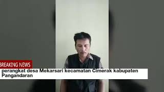Perangkat desa Mekarsari kecamatan Cimerak kabupaten Pangandaran