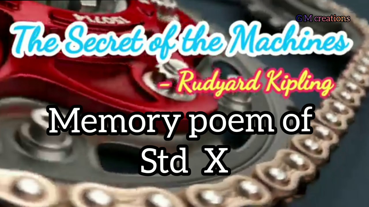 Learning poem with Music.  X std Memory poem  The secret of the machines.