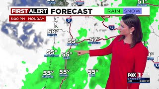 First Alert Sunday evening FOX 12 weather forecast (10/1)