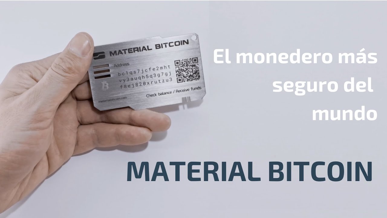Material Bitcoin, el monedero frío más seguro del mundo. Review y  explicación