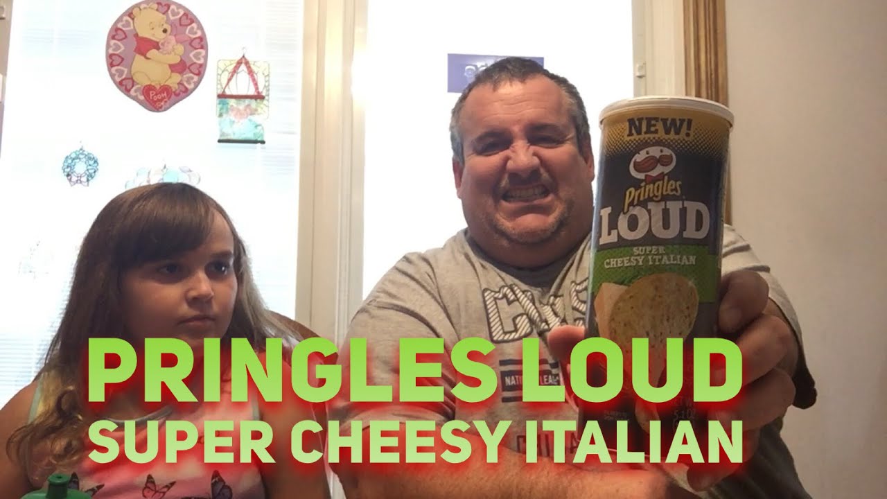 Pringles LOUD Super Cheesy Italian Food Review YouTube