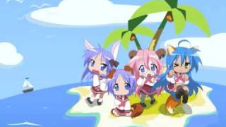 Lucky Star Character Songs - Make Nai De
This song is called Make Nai De- It was one of the endings in Lucky Star. It is sung by Aya Hirano (Konata Izumi), Katou Emiri (Kagami Hiiragi), Fukuhara Kaori (Tsukasa Hiiragi), and Aya Endou (Miyuki Takara). Lucky Star Character Songs - Make Nai De