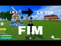 Upei minha conta do LV 1 ao 700 EP Final #bloxfruits