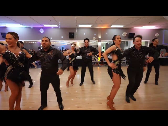 Melómano Intermediate salsa team performing the final show for the 11 year anniversary. I night to remember full of grea