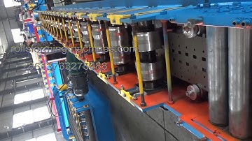 Upright pillar rack rolling forming machine