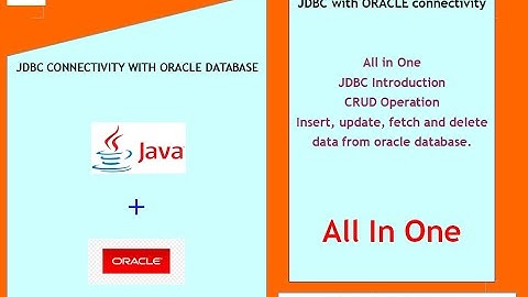 JDBC Connectivity with Oracle Database | All In One | CRUD Operation