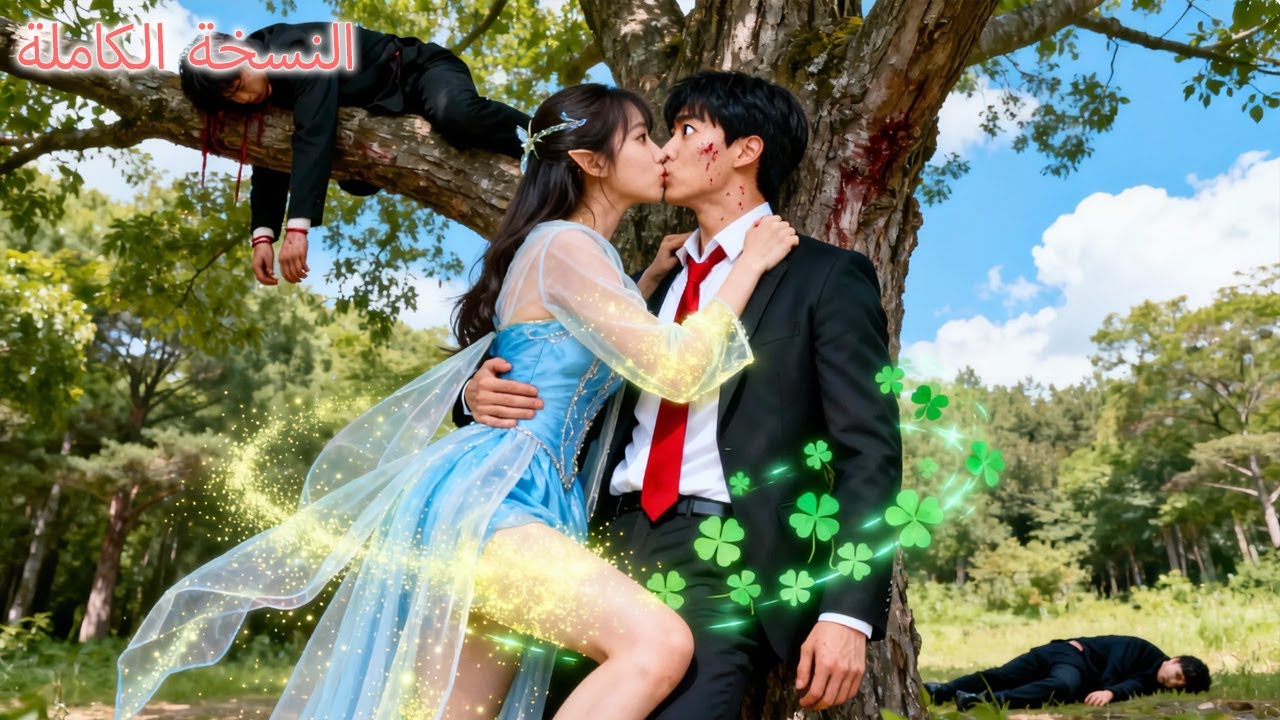 جنية هزمت عشرة أشرار، أنقذت الرئيس التنفيذي، قبلته لاستعادة طاقتها. صرخ: 