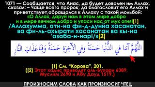 О Аллах, Даруй Нам В Этом Мире Добро И В Мире Вечном Добро И Упаси Нас От Мук Огня!