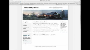 MODX Adding News to Your Site