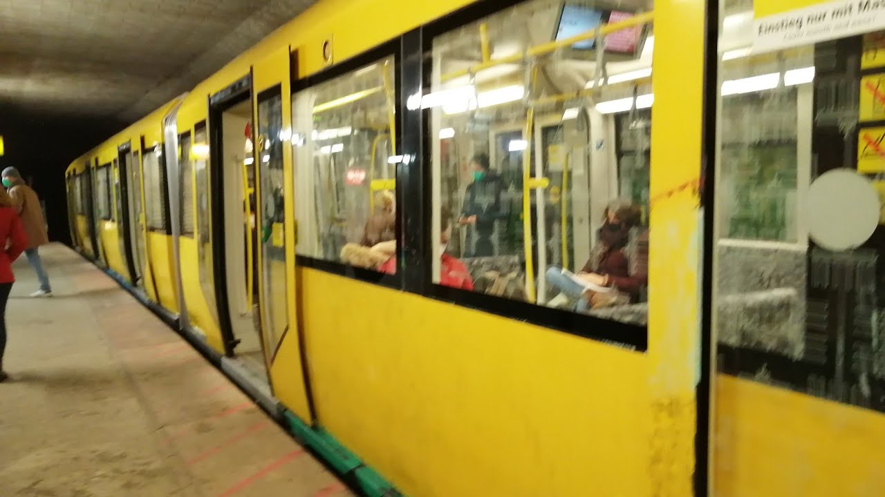 U-Bahn Berlin Mitfahrt von Jungfernheide bis Yorckstraße im H97 auf der U7