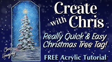 Learn to Paint this Impressive Christmas Tree Quickly and Easily!