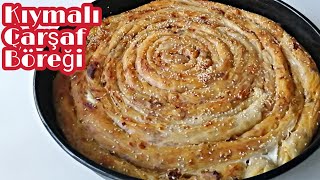 Nefis Bir El Açması Kıymalı Çarşaf Böreği #kıymalıbörek #börektarifleri