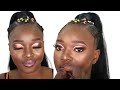 WOW💄SHE WAS TRANSFORMED😍 HAIR AND MAKEUP TRANSFORMATION  WOC  GLAM💄 MELANIN SKIN💄VALENTINE LOOK
