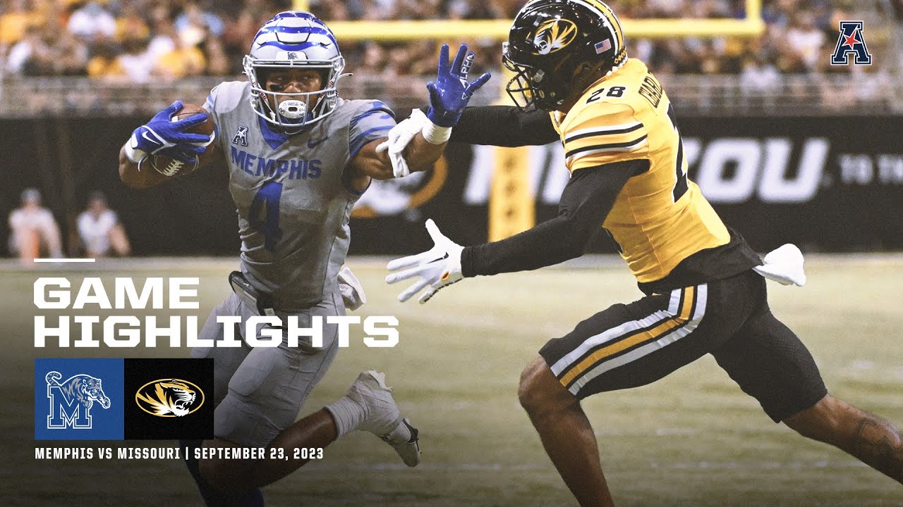Game Highlights: Missouri 34, Memphis 27 Football (September 23, 2023) - YouTube
