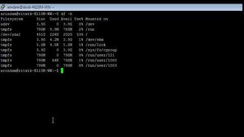 Linux - df Command - w3resource