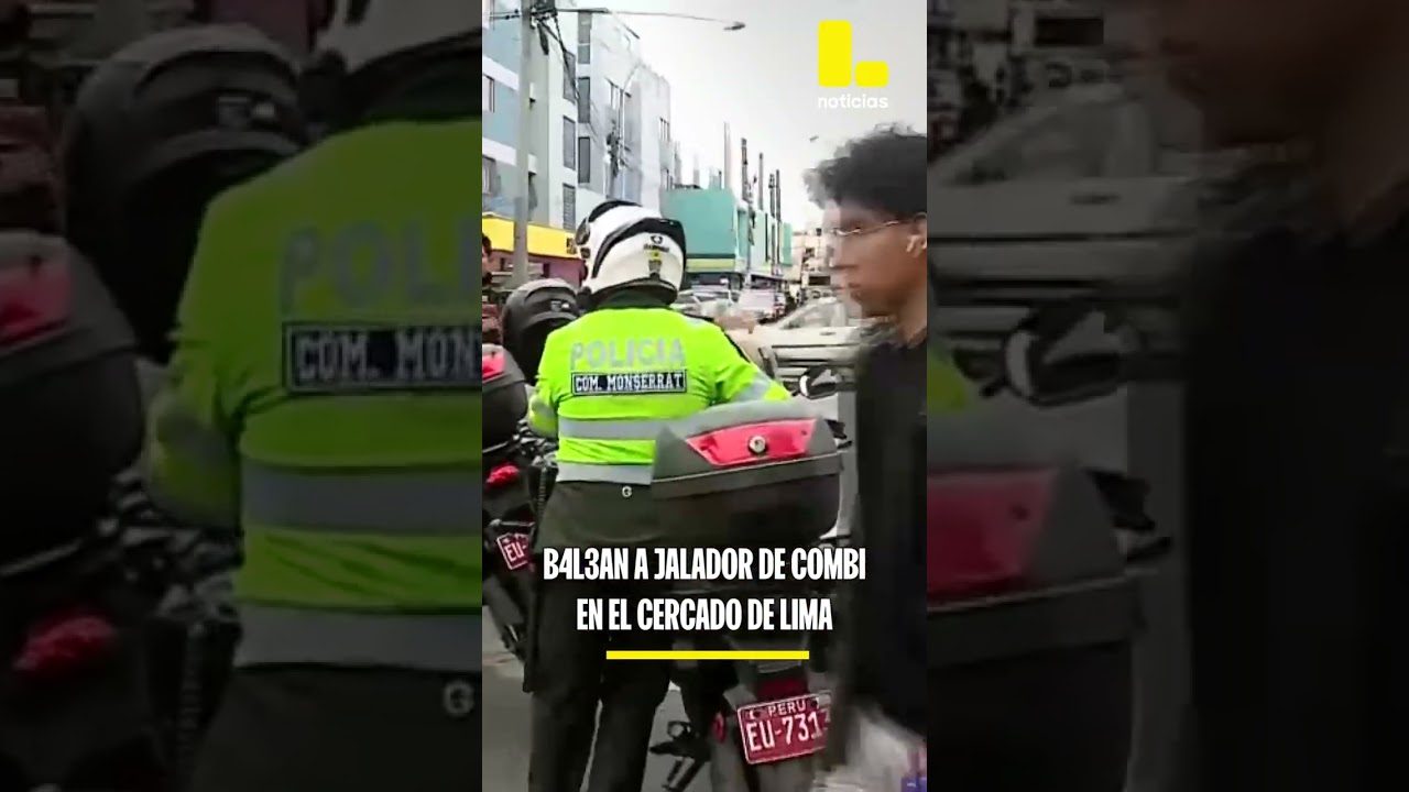 Balean a jalador de combi cuando tomaba desayuno en el Cercado de Lima