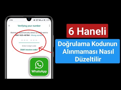 WhatsApp 6 haneli doğrulama kodu nasıl alınmıyor (2024) |  6 Haneli Kod Alınmıyor
