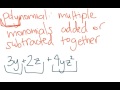 Monomials and Polynomials Concepts