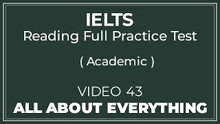IELTS reading test 43| Academic Training | IELTS | IELTS mock Test | English learning | #ielts