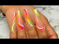 HOW TO: Neon Ombre Swirl | Acrylic Nails Tutorial | BIG ANNOUNCEMENT