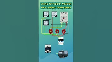 How to connect ammeter with Current transformer #wiring #electrician #transformers